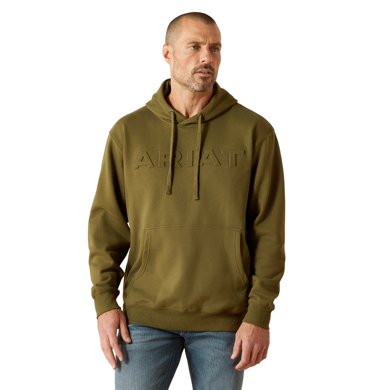 Load image into Gallery viewer, 10062501 - Ariat Men's Winter Moss Embossed Logo Hoodie
