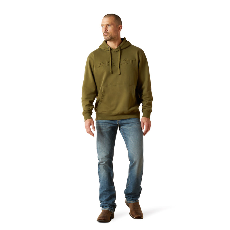 Load image into Gallery viewer, 10062501 - Ariat Men's Winter Moss Embossed Logo Hoodie
