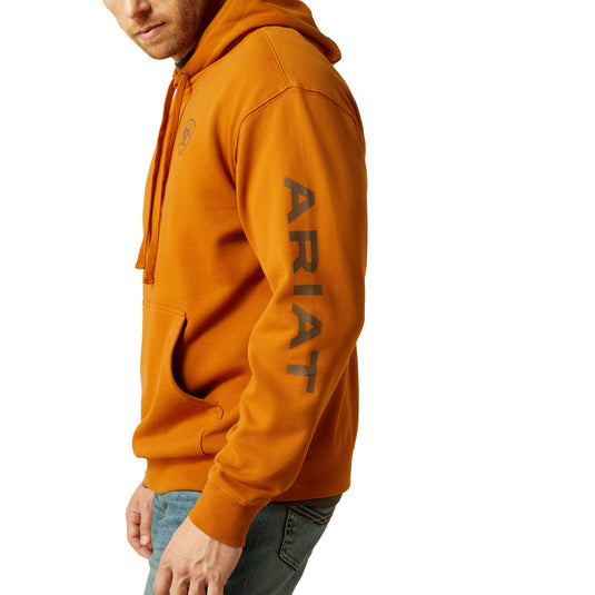 10062669 - Ariat Men's Glazed Ginger Logo Hoodie