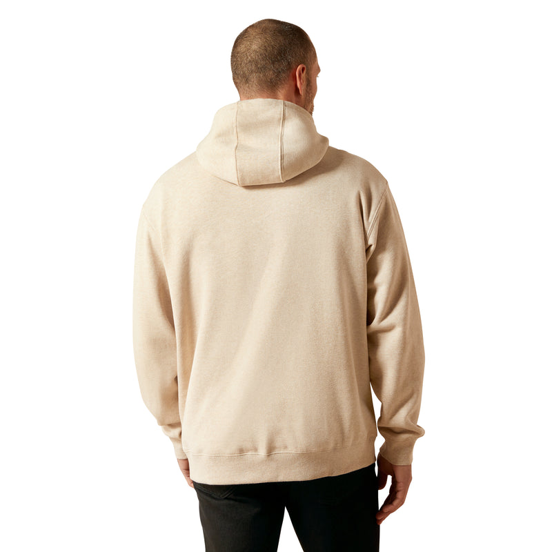 Load image into Gallery viewer, 10065838 - Ariat Men's Oatmeal Heather Logo Hoodie
