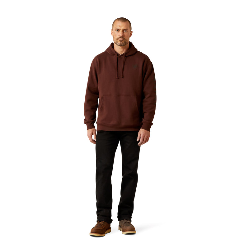 Load image into Gallery viewer, 10065839 - Ariat Men's Deep Mahogany Logo Hoodie
