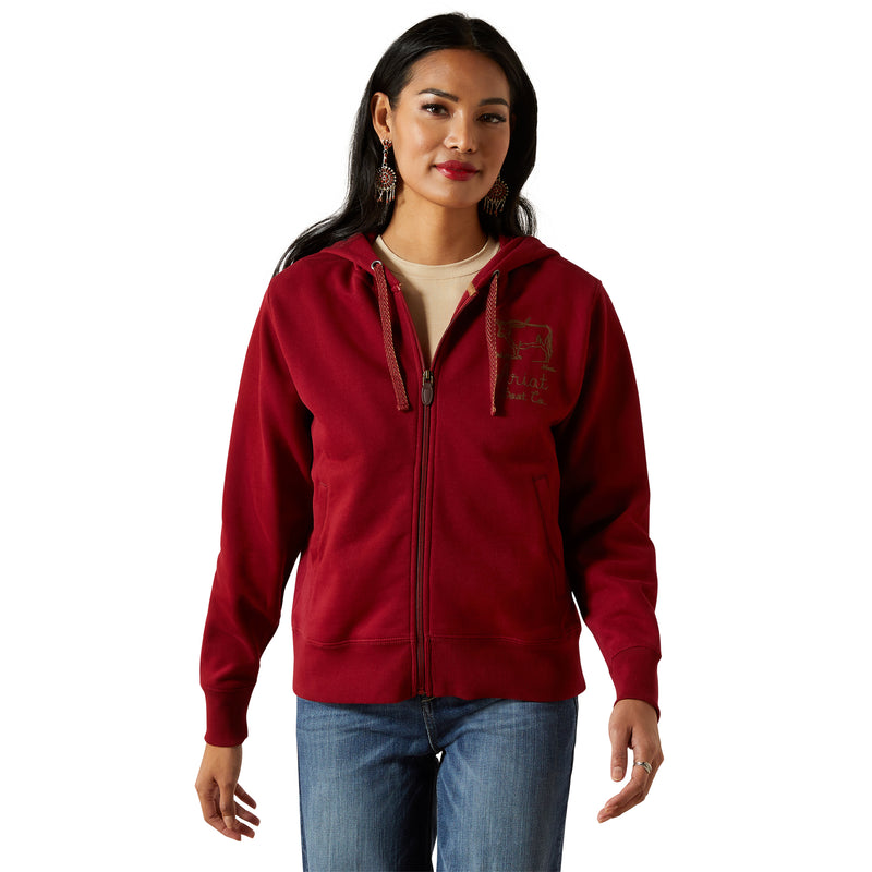 Load image into Gallery viewer, 10062398 - Ariat Women's Stitched Full Zip Hoodie
