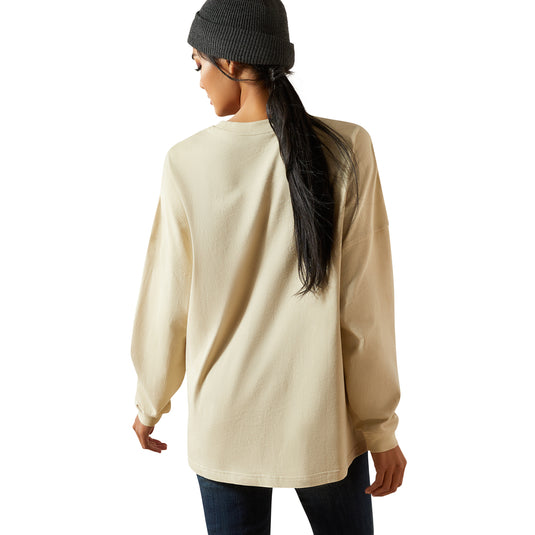 10062839 - Ariat Women's Canvas Oversized T-Shirt