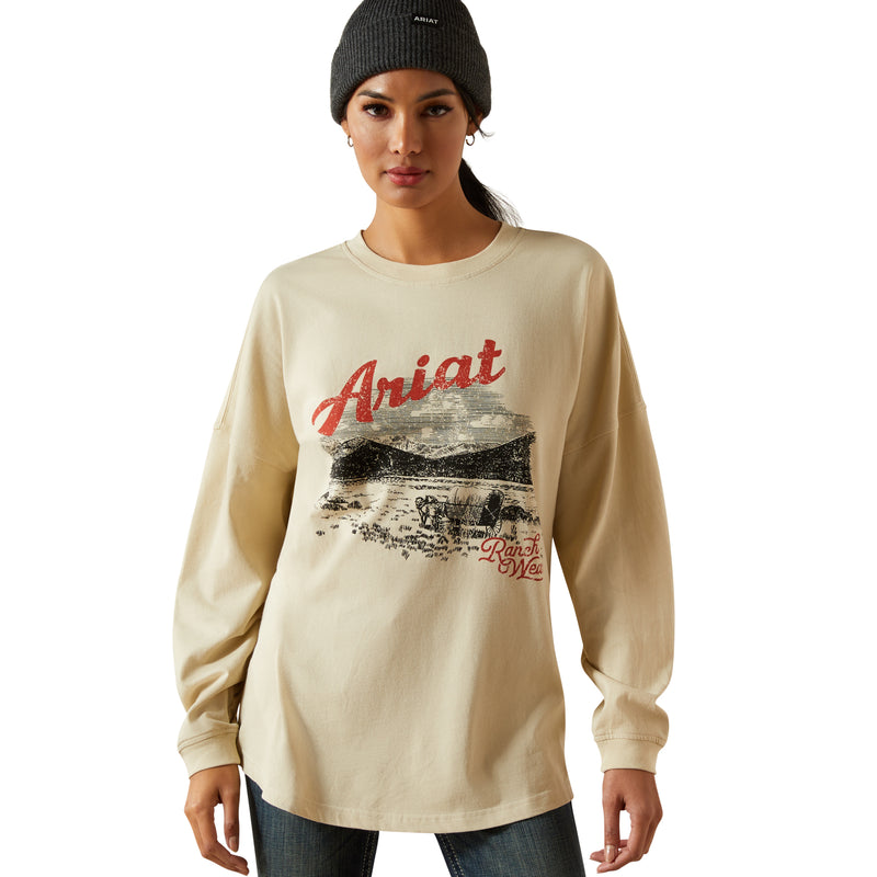 Load image into Gallery viewer, 10062839 - Ariat Women's Canvas Oversized T-Shirt
