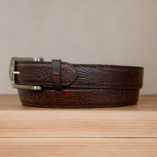 FKMB3 - Ranger Belt Co. Croc Embossed Leather Belt