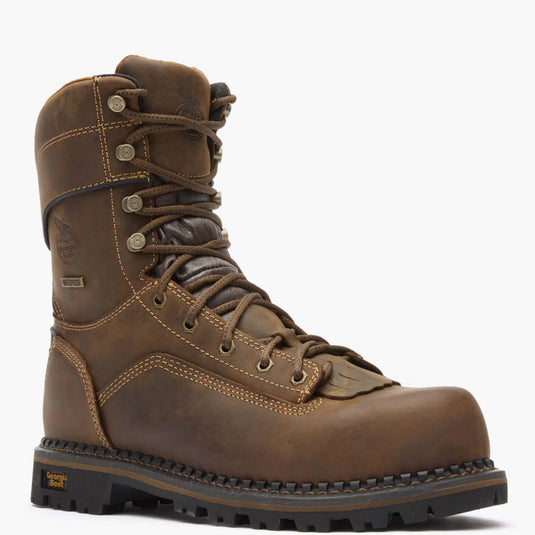 GB00473 - Georgia Boot Men's AMP LT Low Heel Logger Composite Toe Waterproof Work Boot