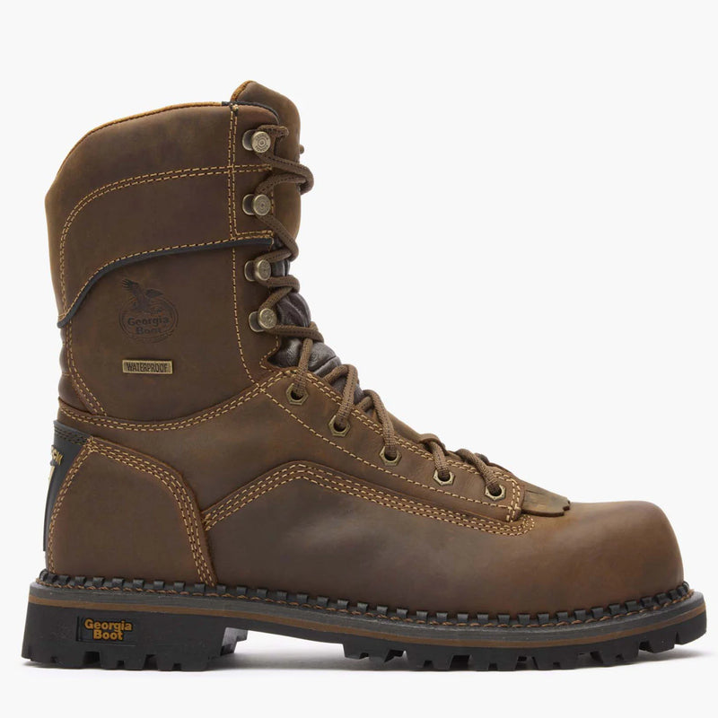 Load image into Gallery viewer, GB00473 - Georgia Boot Men's AMP LT Low Heel Logger Composite Toe Waterproof Work Boot
