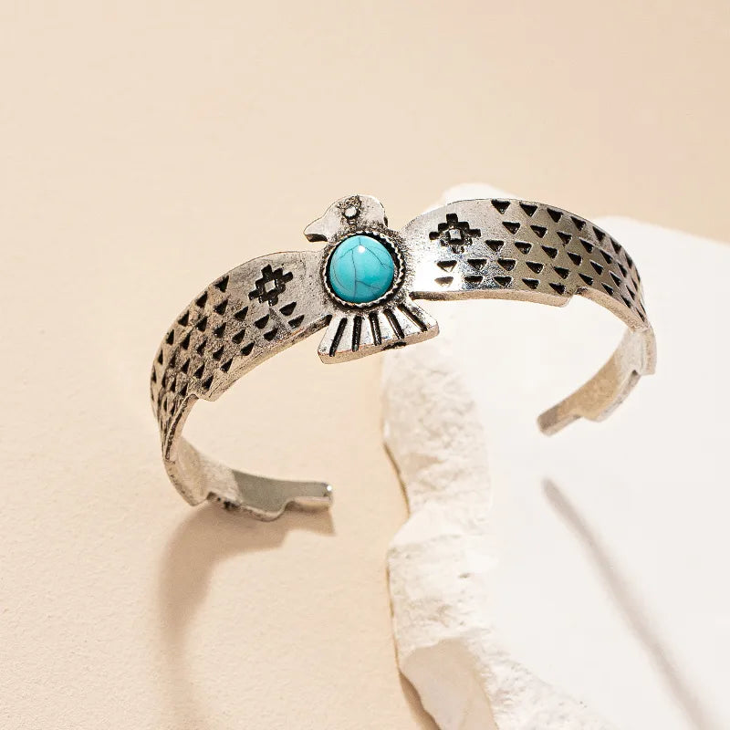 Load image into Gallery viewer, NIHBC44 - Thunderbird Turquoise Bangle Bracelet
