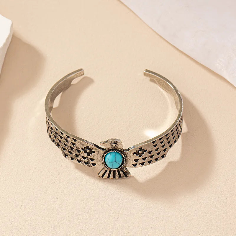Load image into Gallery viewer, NIHBC44 - Thunderbird Turquoise Bangle Bracelet

