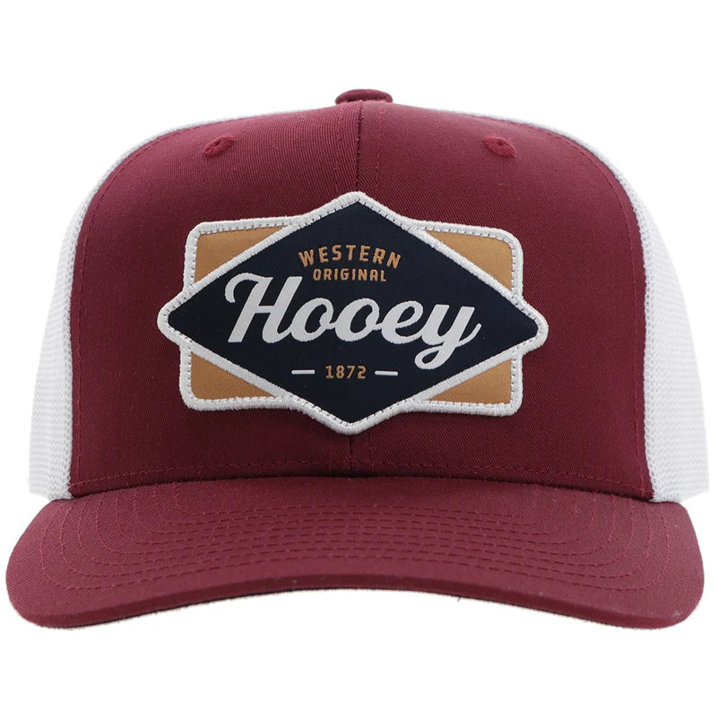 Load image into Gallery viewer, 2422T-RDWH - Hooey "Diamond" Hat Red/White w/Black/White/Tan Patch
