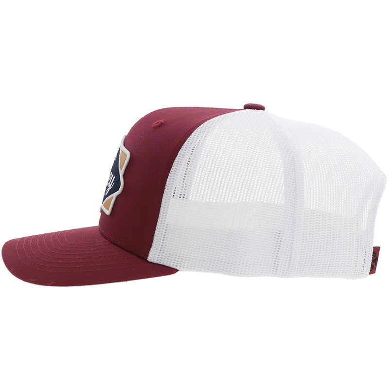Load image into Gallery viewer, 2422T-RDWH - Hooey "Diamond" Hat Red/White w/Black/White/Tan Patch
