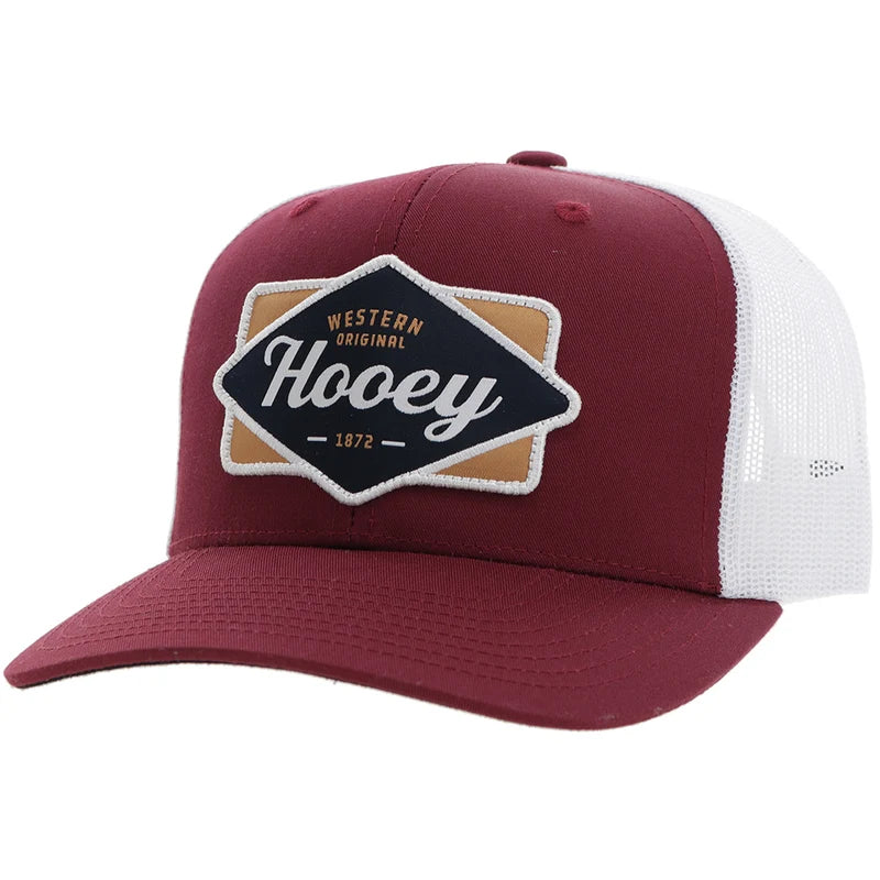 Load image into Gallery viewer, 2422T-RDWH - Hooey "Diamond" Hat Red/White w/Black/White/Tan Patch
