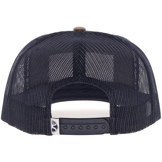 2561T-TNNV - Hooey "Rank Stock" Hat Tan & Navy W/Rectangle Patch