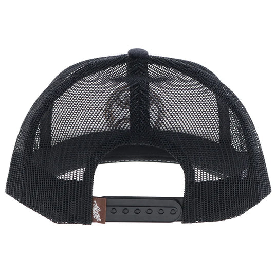 2546T-WHBK - Hooey "Primo" Hat White/Black w/Brown Circle Patch