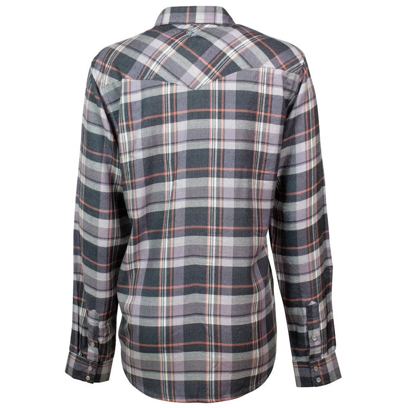 Load image into Gallery viewer, HF1001CHGY - HOOEY  &quot;LADIES FLANNELS&quot; CHARCOAL/ GREY
