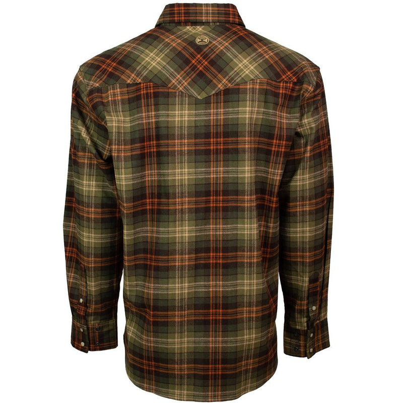 Load image into Gallery viewer, HF1002GROR - Hooey Men&#39;s Green/Orange Flannel
