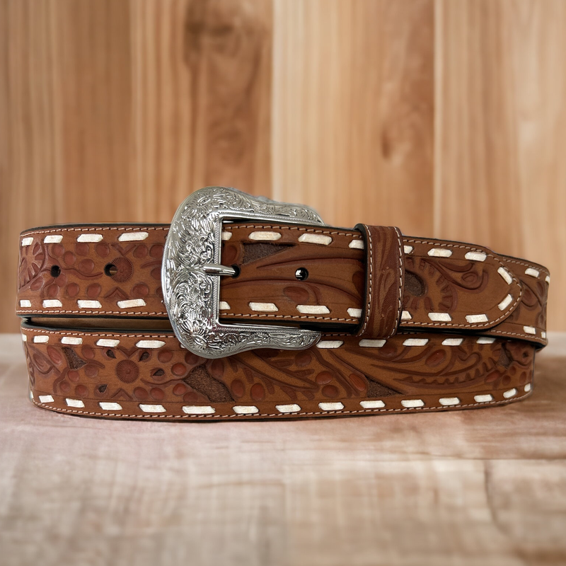 Load image into Gallery viewer, HFK-330 - Ranger Belt Co. Buckstitch Leather Belt

