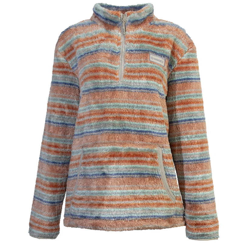 Load image into Gallery viewer, HFP006PKSP - HOOEY  &quot;LADIES FLEECE PULLOVER&quot; PINK/SERAPE
