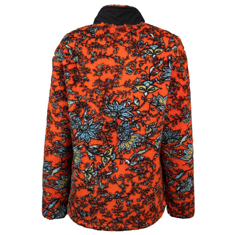 Load image into Gallery viewer, HFP006RDFL - Hooey  &quot;Ladies Fleece Pullover&quot; Red/Floral
