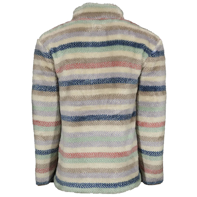 Load image into Gallery viewer, HFP010WHST - &quot;Hooey Fleece Pullover&quot; Baja/Stripe
