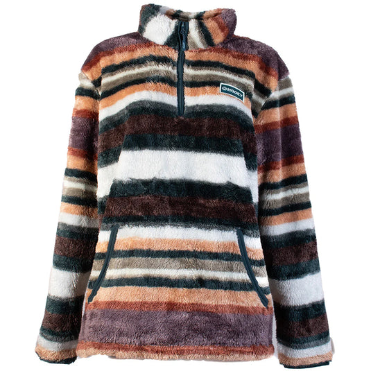 HFP016SPBR - Hooey "Ladies Fleece Pullover" Serape/ Brown