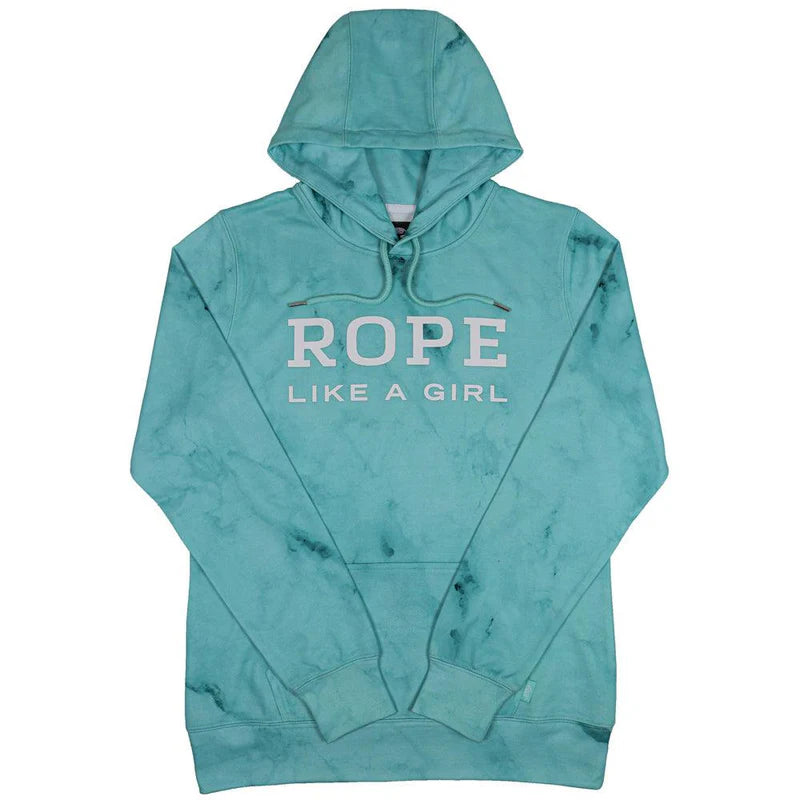 Load image into Gallery viewer, HH1163TQ - Hooey  Rope Like a Girl Turquoise Hoody
