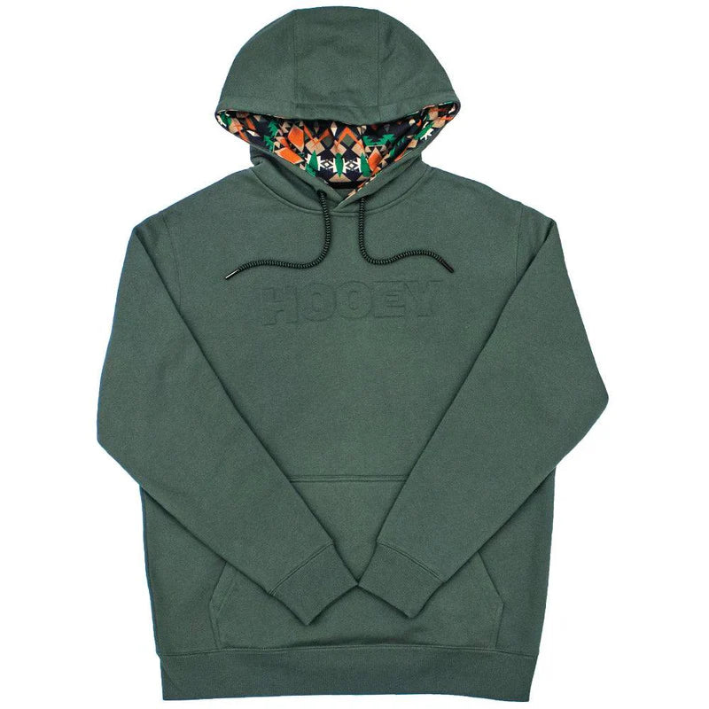 Load image into Gallery viewer, HH1191GR - HOOEY  &quot;RIDGE&quot; GREEN/AZTEC HOODY
