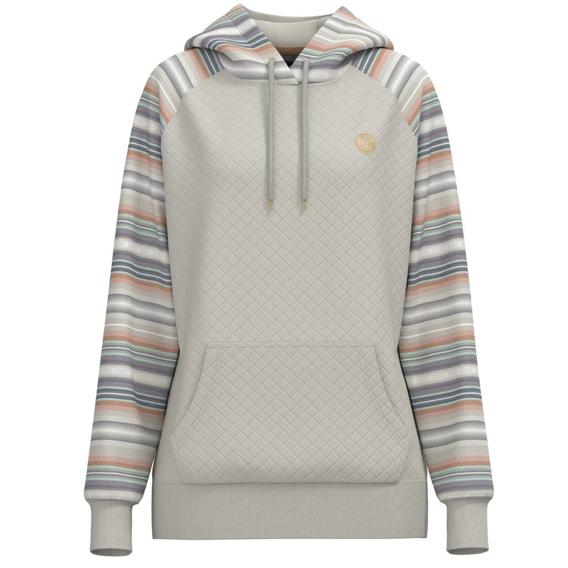 Load image into Gallery viewer, HH1198CRSP - Hooey Ladies &quot;Summit&quot; Cream/Serape w/Quilted Pattern Hoody
