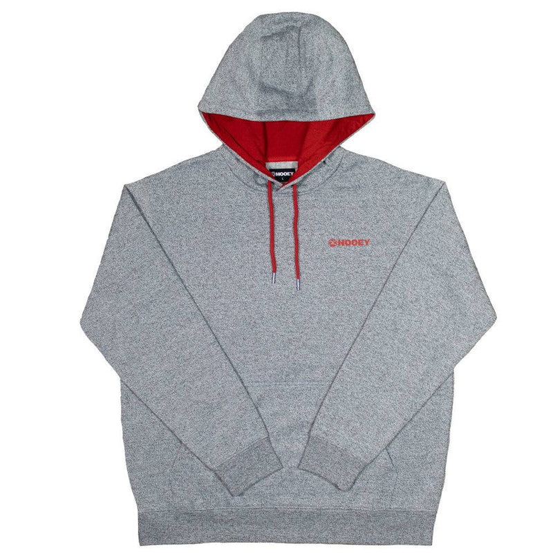 Load image into Gallery viewer, HH1208GY - Hooey  &quot;Liberty Roper&quot; Grey w/Red &amp; Blue Flag Hoody
