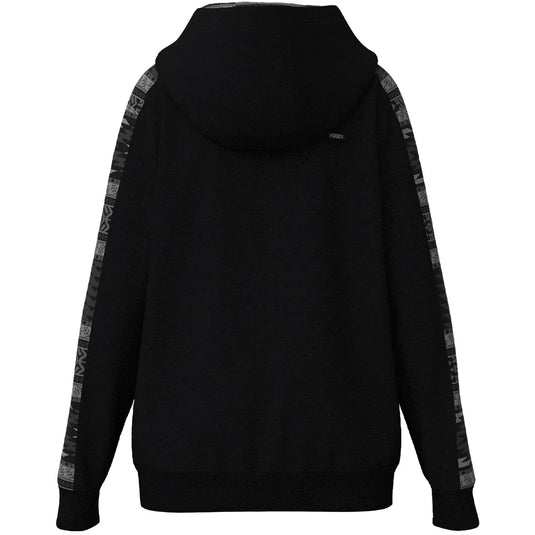 HH1230BKGY-Y - Hooey Youth "Canyon" Black w/Grey Aztec Hoody
