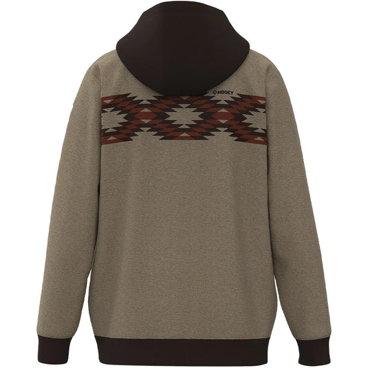 HH1240TN-Y - Hooey Youth "Polar Fleece" Tan W/Red & Black Design Hoody