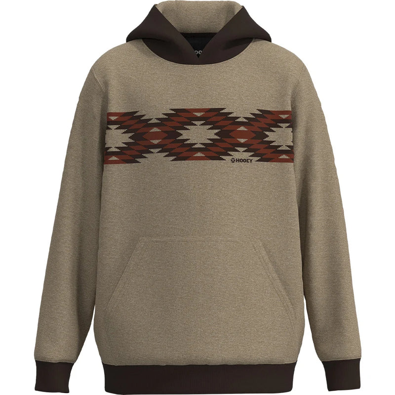 Load image into Gallery viewer, HH1240TN-Y - Hooey Youth "Polar Fleece" Tan W/Red &amp; Black Design Hoody
