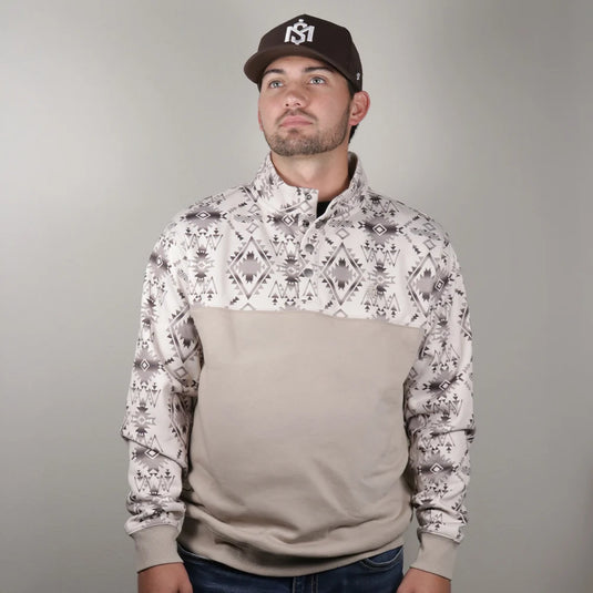 HH2609AZTN - Hooey Men's "Stevie" Pullover Aztec/Tan