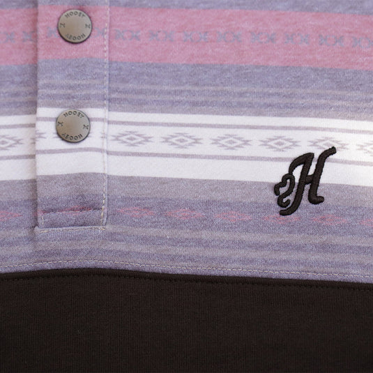 HH2609BRST - Hooey "Stevie" Pullover Brown/Stripe Pattern
