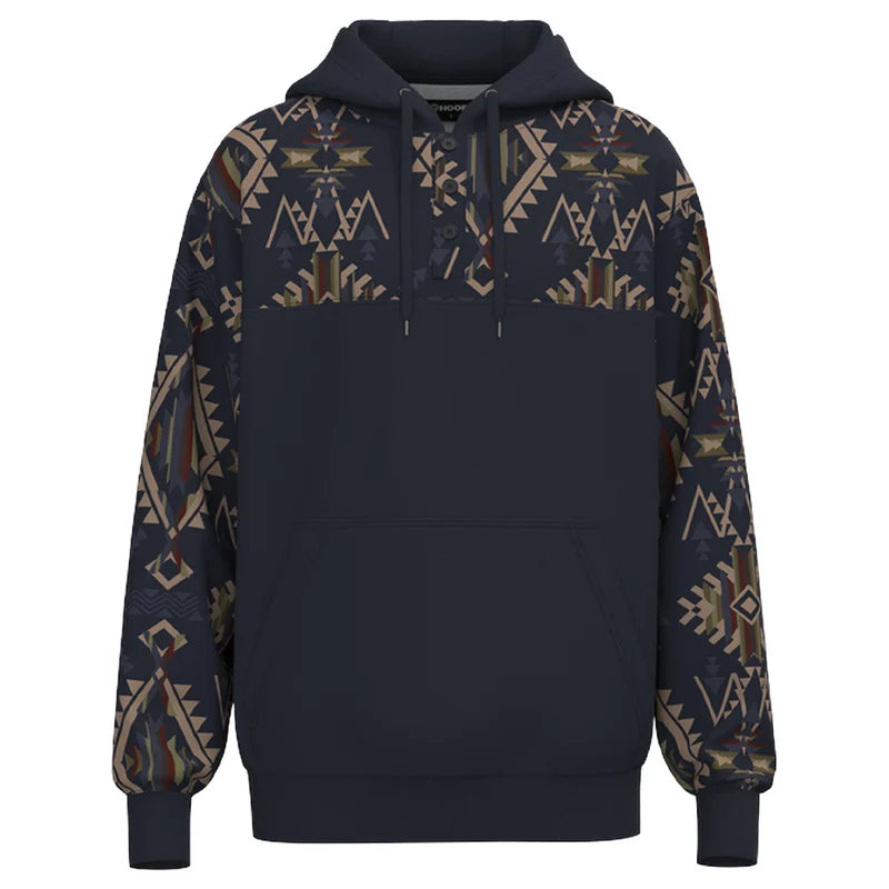 Load image into Gallery viewer, HH2610DKNV - Hooey "Jimmy" Hoody Dark Navy/Aztec
