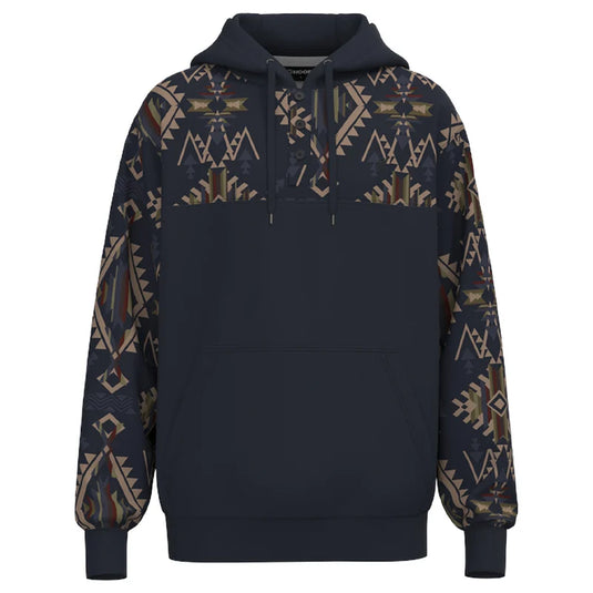 HH2610DKNV - Hooey "Jimmy" Hoody Dark Navy/Aztec