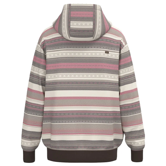 HH2614CRPR - Hooey Men's "Legendary Hoody" Cream/Brown & Red Stripes