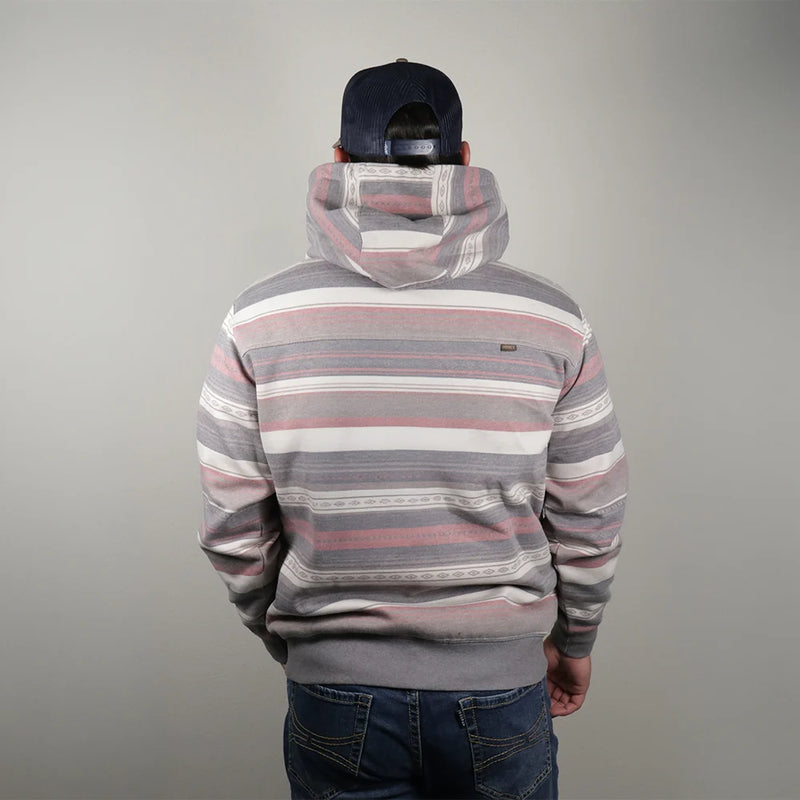 Load image into Gallery viewer, HH2614CRPR - Hooey Men's "Legendary Hoody" Cream/Brown &amp; Red Stripes
