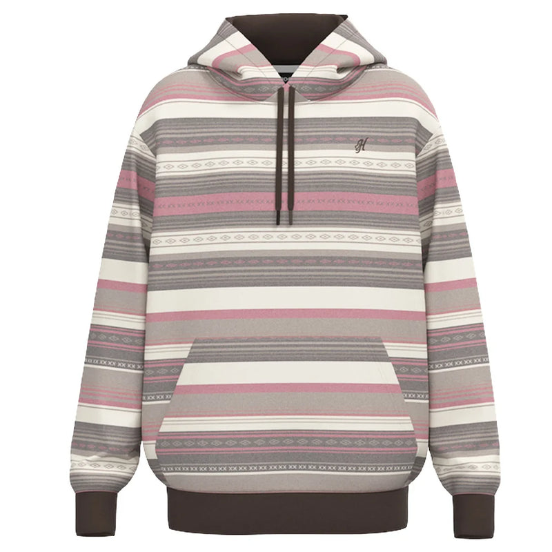 Load image into Gallery viewer, HH2614CRPR - Hooey Men's "Legendary Hoody" Cream/Brown &amp; Red Stripes
