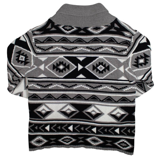 HJ104CHAZ - Hooey Ladies Short Duster Charcoal/Aztec