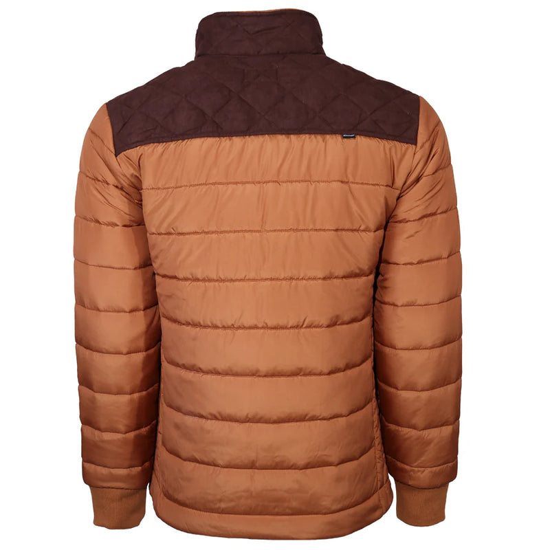 Load image into Gallery viewer, HJ117TNBR - Hooey  &quot;Hooey Puffer Jacket&quot; Tan w/ Brown
