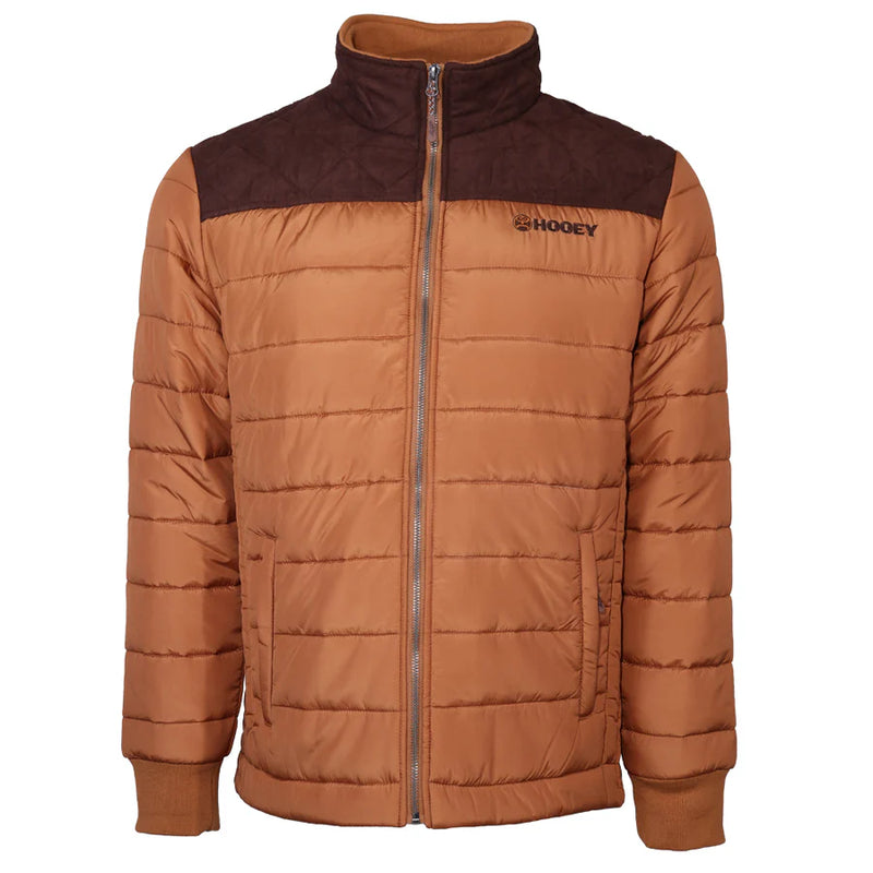 Load image into Gallery viewer, HJ117TNBR - Hooey  &quot;Hooey Puffer Jacket&quot; Tan w/ Brown
