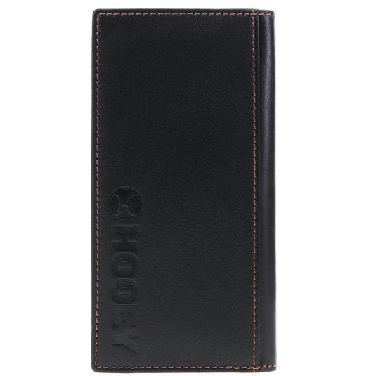 HOGW001-BK - Hooey "HOG" Black Leather Rodeo Wallet