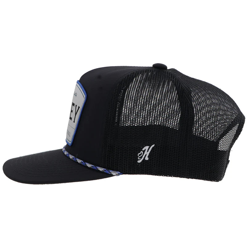 Load image into Gallery viewer, 2558T-BK - Hooey "Trip" Black w/White &amp; Blue Patch
