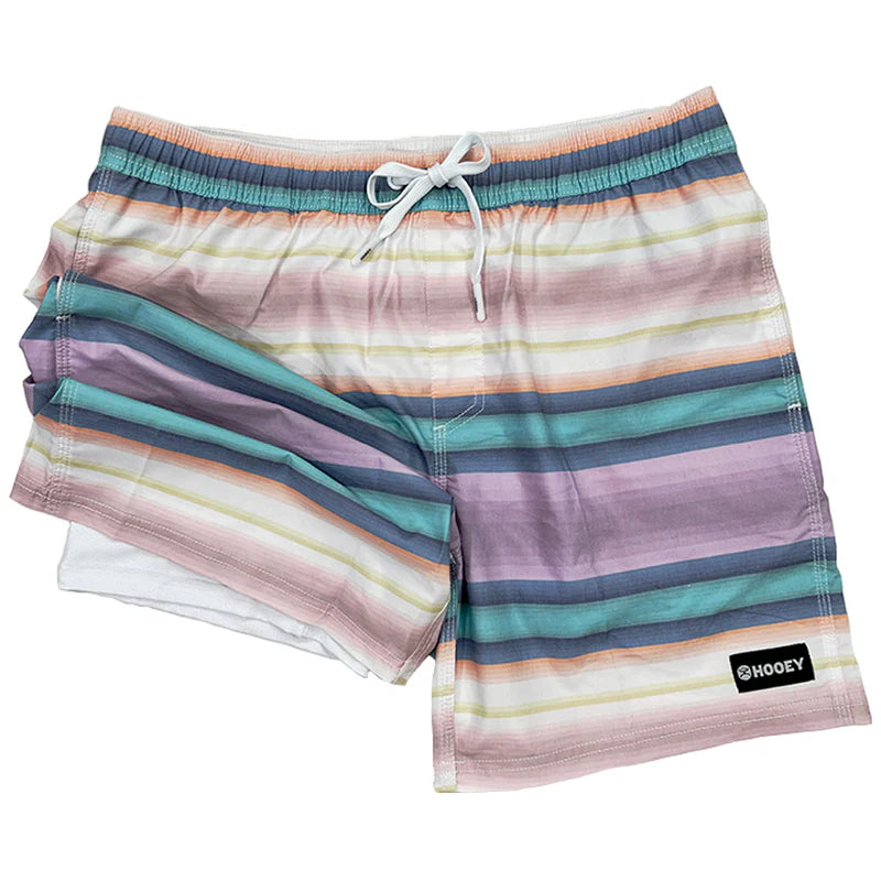 Load image into Gallery viewer, HB2025-SP - Hooey "Bigwake" Purple/Teal/Cream Serape Board Short w/Liner
