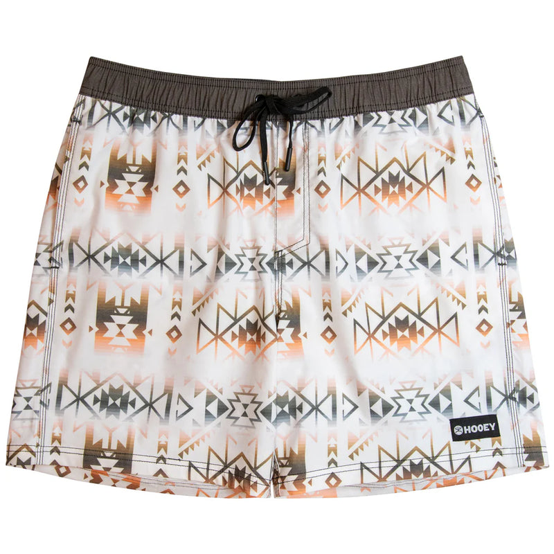 Load image into Gallery viewer, HB2024-WHBK - Hooey "Bigwake" White/Aztec Board Short
