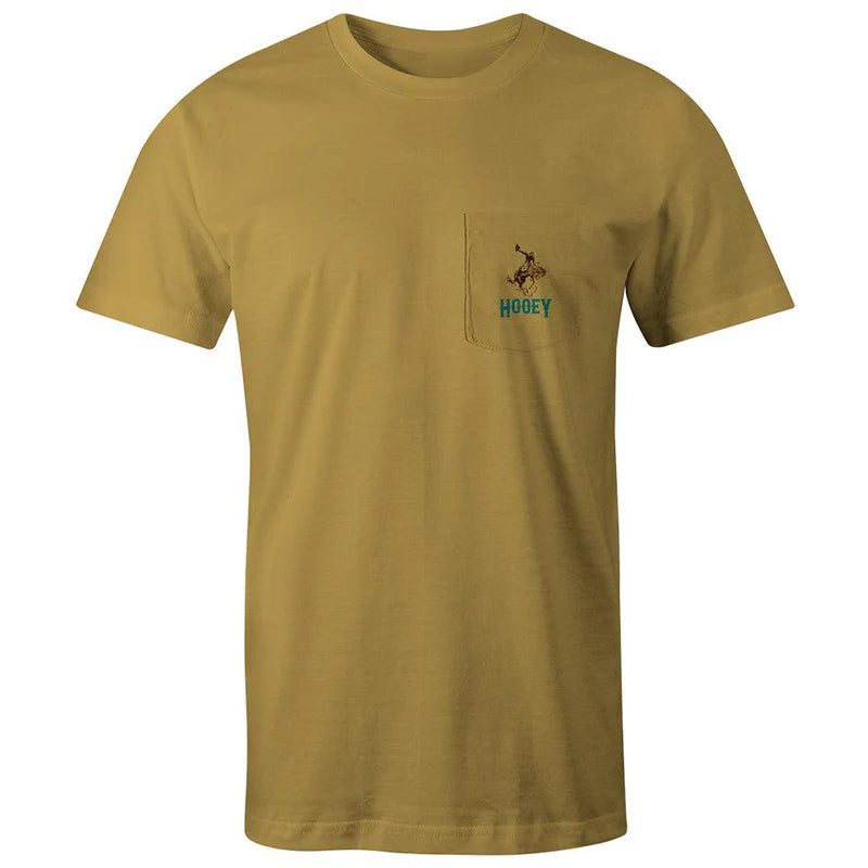 Load image into Gallery viewer, HT1508MU - Hooey  &quot;Cheyenne&quot; Mustard Pocket T-shirt
