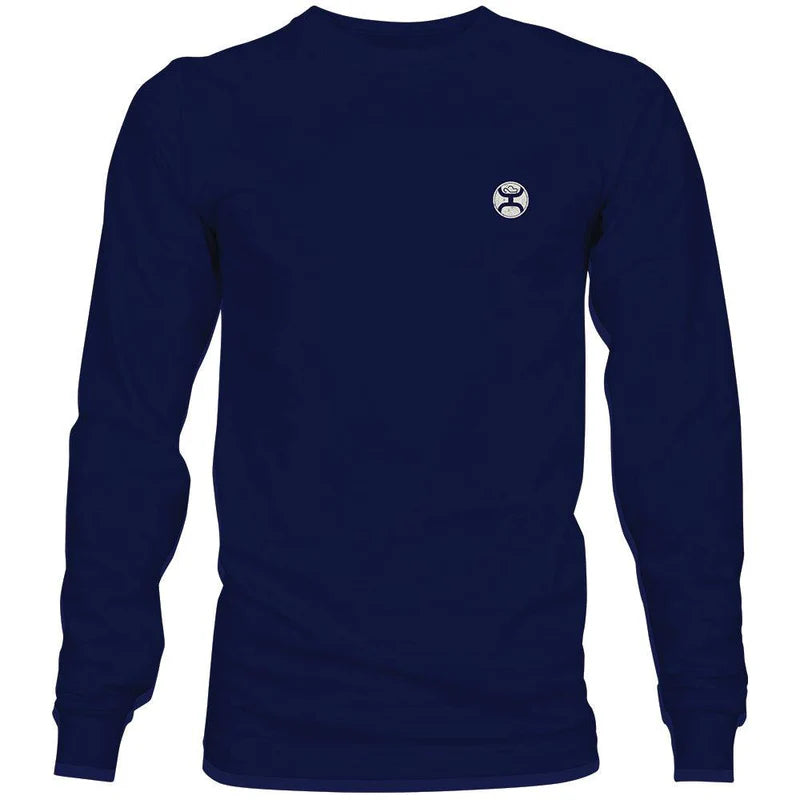 Load image into Gallery viewer, HT1557NV -  HOOEY MEN&#39;S  &quot;ZENITH&quot; NAVY LONG SLEEVE T-SHIRT
