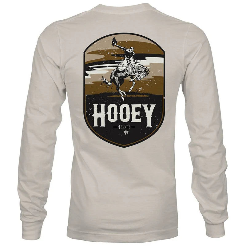 Load image into Gallery viewer, HT1558CR - HOOEY MEN'S  "CHEYENNE" CREAM LONG SLEEVE T-SHIRT
