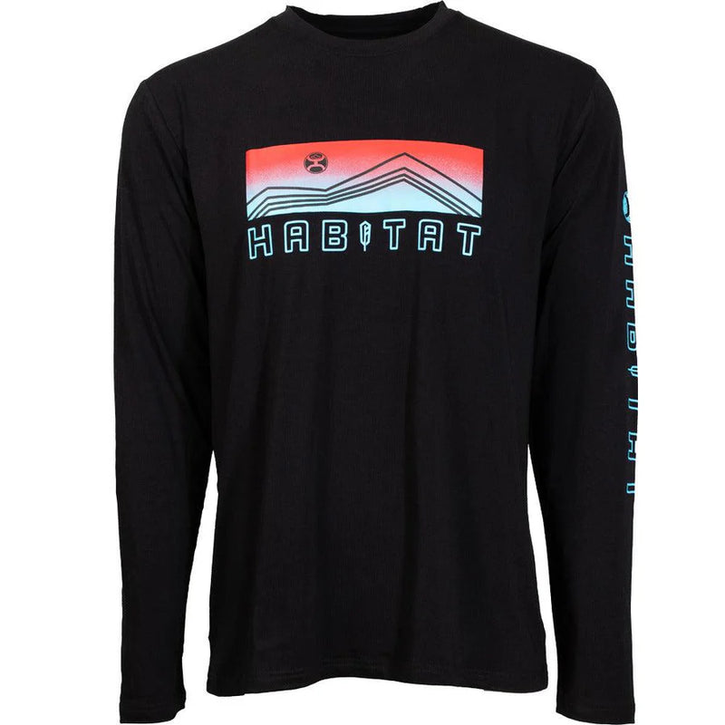Load image into Gallery viewer, HT1620BK - Hooey  &quot;Dusk&quot; Black Long Sleeve Tee

